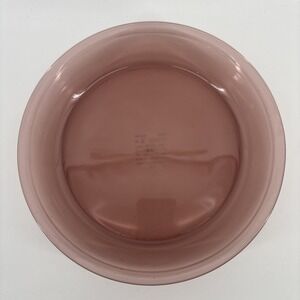 Vintage Pyrex 209 Pie Pan 9" 23cm Cranberry Glass By Corning‎ New York USA